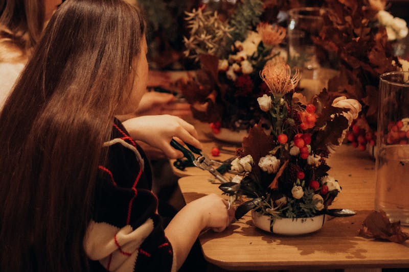 Floristería Interflora — taller de creación de ramos frescos en España